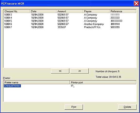 Senior Manager can remotely review the payments before approving cheque printing.